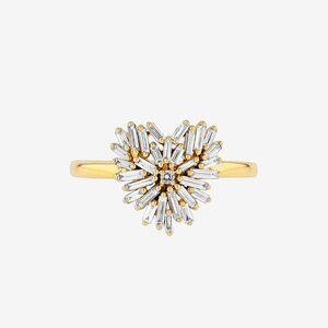6.5 Classic Diamond Small Heart Ring Suzanne Kalan